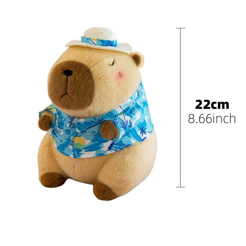 23cm Capybara Plush Simulation Capibara Anime Fluffty Toy Cute Doll Stuffed Animals Soft Doll Plush Christmas Thanksgiving Gift