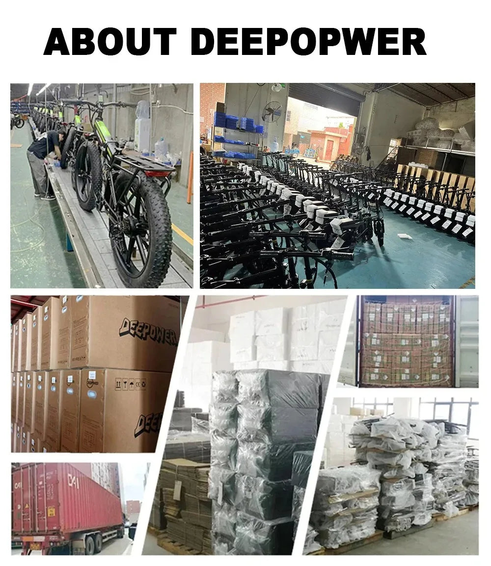 DEEPOWER S7Pro Off-Road Electric Bike for 1500W Motor 48V 60AH LG Battery with Adults Mountain Ebike All-Terrain Motorcycle