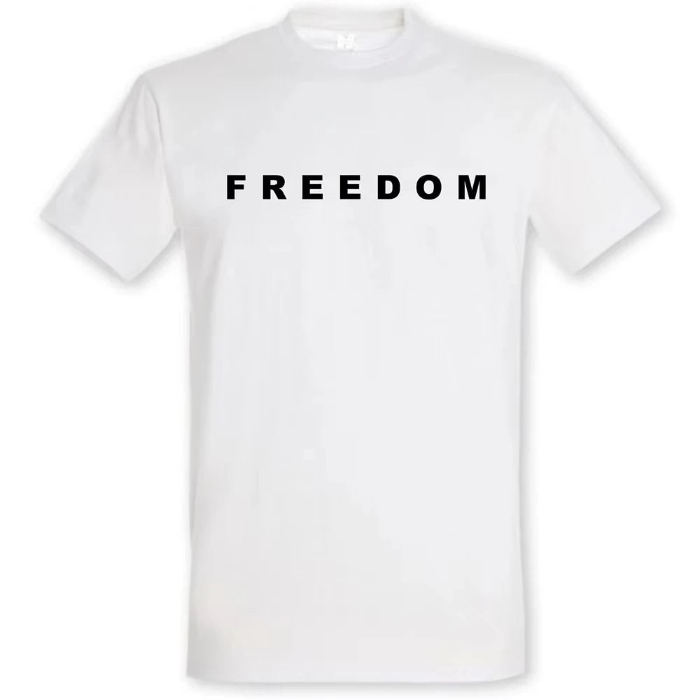 Freedom Charlie Kirk T-shirt Cotton Loose Casual Unisex T-shirt Unisex Street Trend American Fashion Women's men's T-shirt