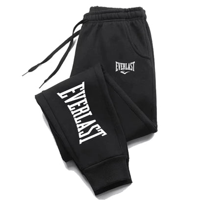 2025 New EVERLAST Men Jogging Sweatpants Running Trousers Fleece Streetwear Sport Oversized Jogger Sweat Pants 2025 Clothing
