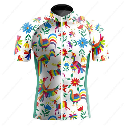 Mexico Cycling Jersey Men Bike Top MTB Bicycle Shirt Mountain Road Riding Clothing Short Sleeve Summer Cyclist biking Blouse