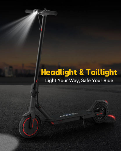 LADPED LP40 Electric Scooter 350W 19mph APP Smart Control 4 Speed Modes Foldable Electric Scooter 16miles Max Range for Adult
