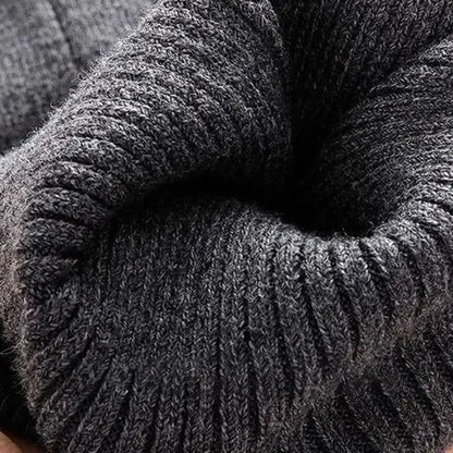 New Plus Velvet Winter Knee Pads Universal Windproof Coldproof Warm Knee Sleeve Thickened Elastic Leg Sleeves Unisex