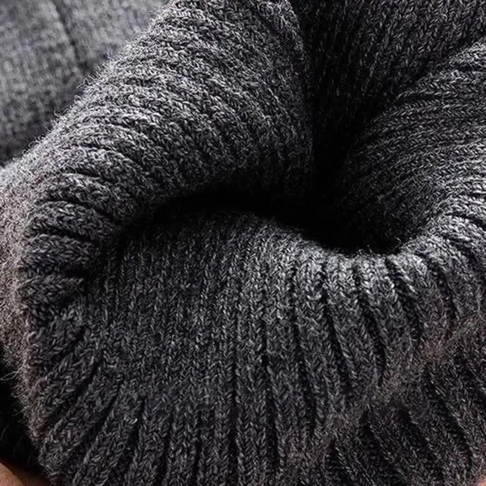 New Plus Velvet Winter Knee Pads Universal Windproof Coldproof Warm Knee Sleeve Thickened Elastic Leg Sleeves Unisex