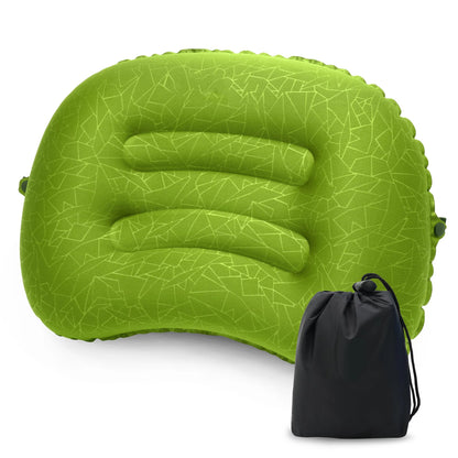Inflatable Camping Travel Pillow Ultralight Portable Backpacking Pillow for Neck Lumbar Support Camp Hiking Sleeping