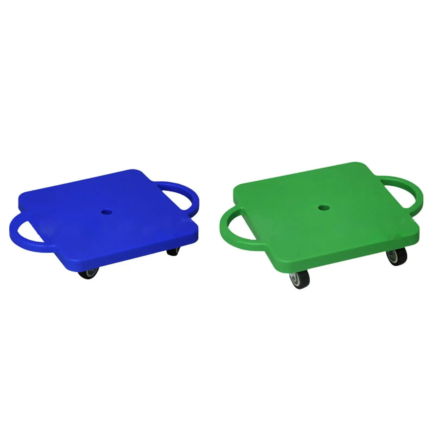 Floor Scooter Board with Handles Sitting Scooter Gross Motor Toy 11.8 Inches for Indoor Outdoor Activities Home Boys Girls