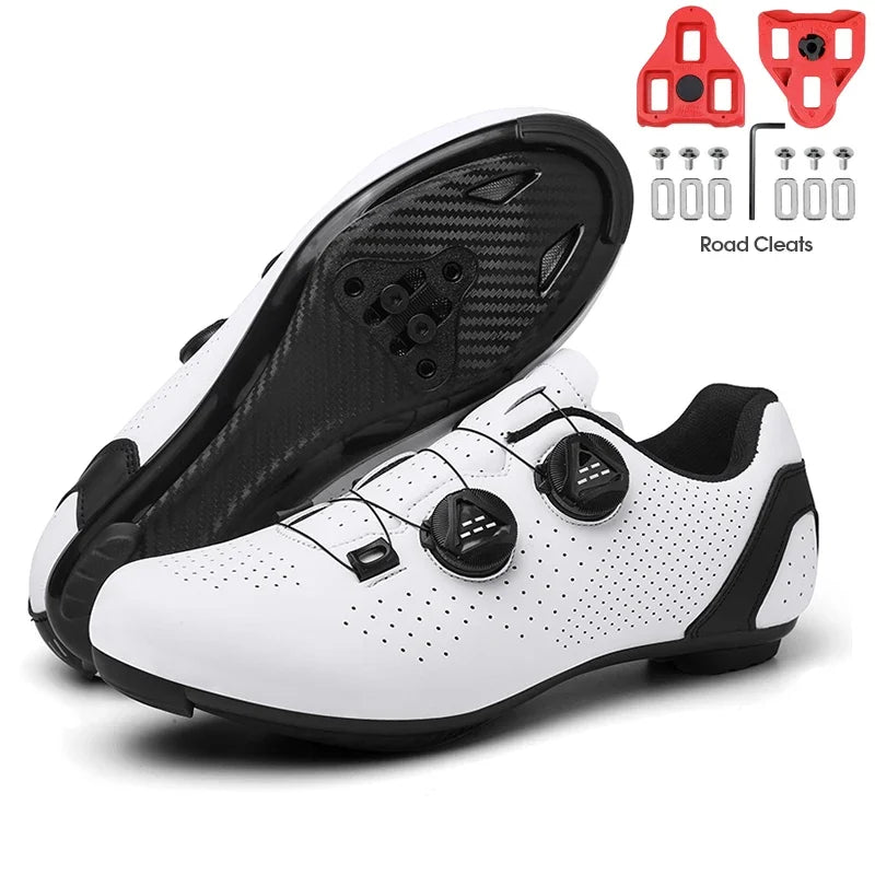 New Men's Cycling Sneakers, Unisex Road Cycling Shoes, Nonslip Mountain Bike Shoes, Racing, Outdoor, Women's Mountain Bike Shoes