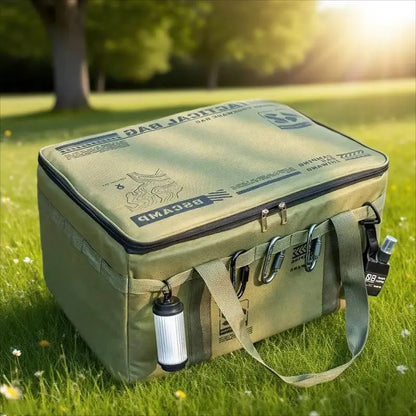 30-42L Waterproof Tactical Camping Storage Bag Insulated Folding Box Outdoor Gear Organizer for Picnic Tableware Field Equipment