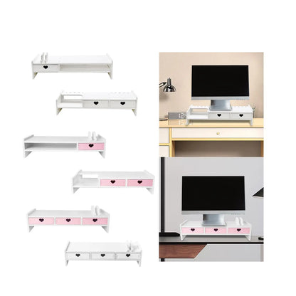 Monitor Stand Riser Desktop Stand Storage Organizer Computer Heightened Shelf