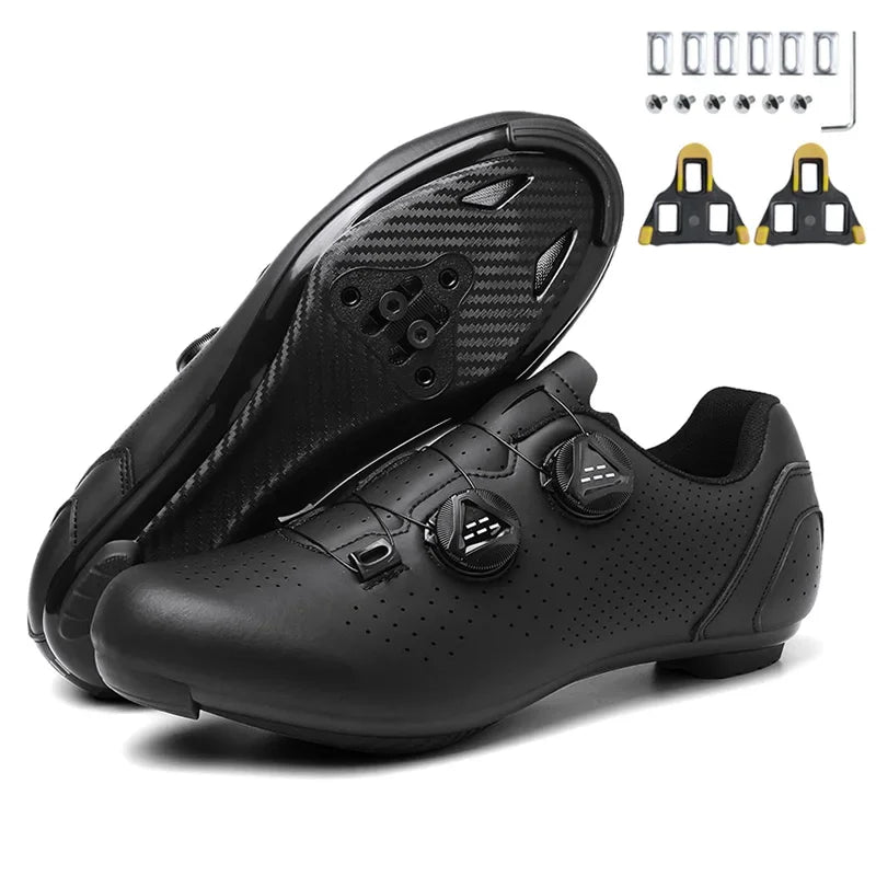 New Men's Cycling Sneakers, Unisex Road Cycling Shoes, Nonslip Mountain Bike Shoes, Racing, Outdoor, Women's Mountain Bike Shoes