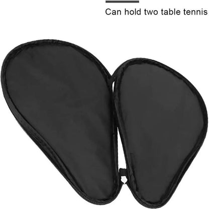 1PC 30x19cm Table Tennis Racket Bat Bag Black/blue Oxford Cloth Sponge Ping Pong Rackets Case For Blade Paddle Balls Storage