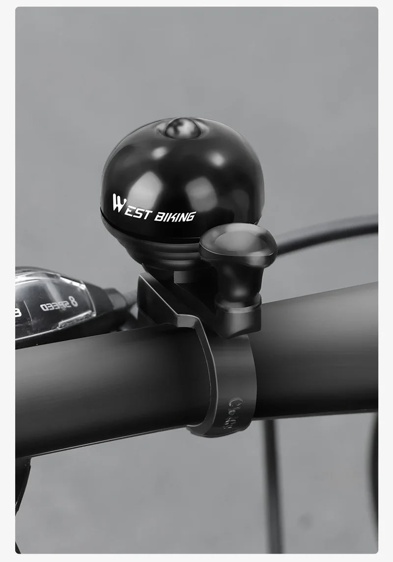 WEST BIKING Bicycle Vintage Ring Clear Sound MTB Road Bike Retro Bell Cycling Safety Warning Horn Bike Accessories Classic Bell
