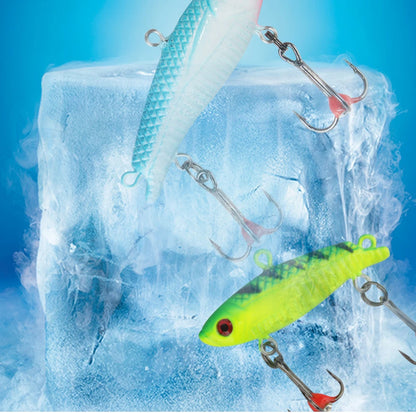 FTK 1PC Ice Fishing Lures 20g/35g Winter Bait Hard Lure Carp Fishing hooks Balancer for Fishing Baits Jigging