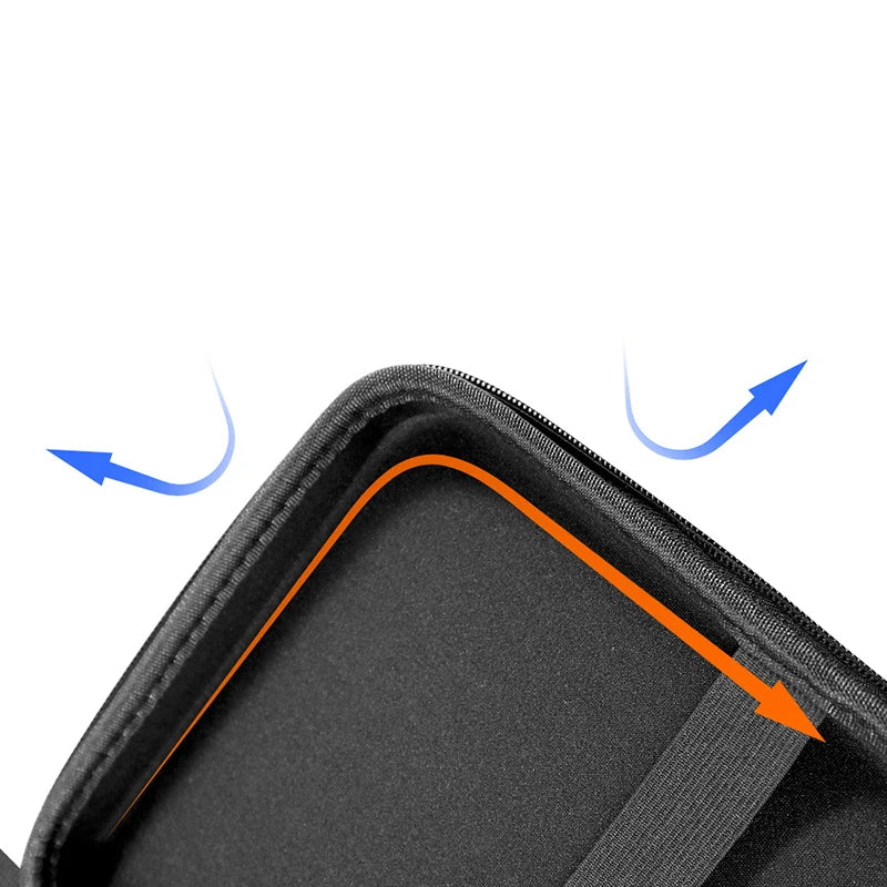 1pc EVA Carbon Fibre Table Tennis Racket Box Ping Pong Bag Bat Cover Paddle Cases Large Capacit Zip Pocket Sports