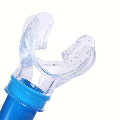 From Wet Training Swim Snorkel For Lap Swimming Snorkeling Gear Front ComfortableMounted Silicone Mouthpiece For Kid/Child