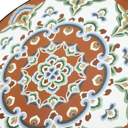 8 Inch Tambourine Bell Hand Drum Dunhuang Style Stainless Steel Bells Drums Percussion Musical Instruments Orff Children Gift