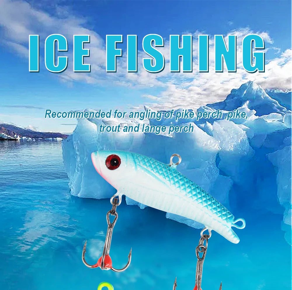 FTK 1PC Ice Fishing Lures 20g/35g Winter Bait Hard Lure Carp Fishing hooks Balancer for Fishing Baits Jigging