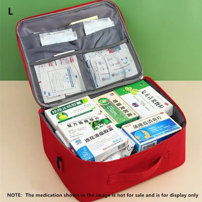 High-Capacity Oxford Cloth First Aid Kit – Travel Medicine Storage Bag & Emergency Survival Organizer