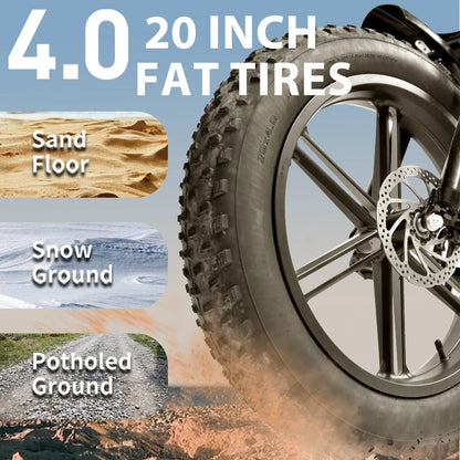 DEEPOWER S7Pro Off-Road Electric Bike for 1500W Motor 48V 60AH LG Battery with Adults Mountain Ebike All-Terrain Motorcycle