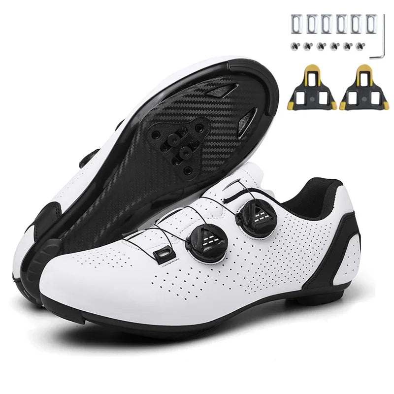 New Men's Cycling Sneakers, Unisex Road Cycling Shoes, Nonslip Mountain Bike Shoes, Racing, Outdoor, Women's Mountain Bike Shoes