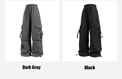 Women Cargo Pants Fashion Loose Comfortable Breathable Lightweight Multiple Pockets Cargo Long Pants Fitness Running Casual Pan