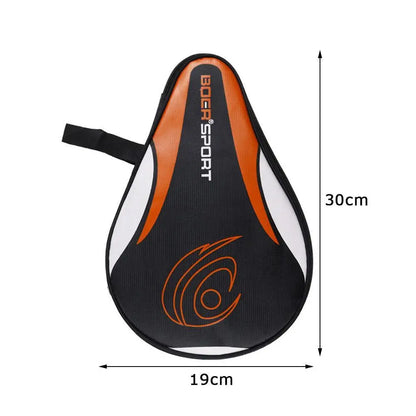 1PC 30x19cm Table Tennis Racket Bat Bag Black/blue Oxford Cloth Sponge Ping Pong Rackets Case For Blade Paddle Balls Storage