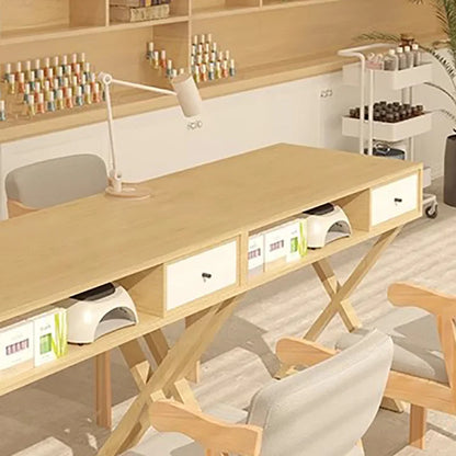 Modern Rustic Manicure Table Eclectic Trendy Minimalist Unique Nail Table With Storage Multifunctional Mesa Manicura Furniture