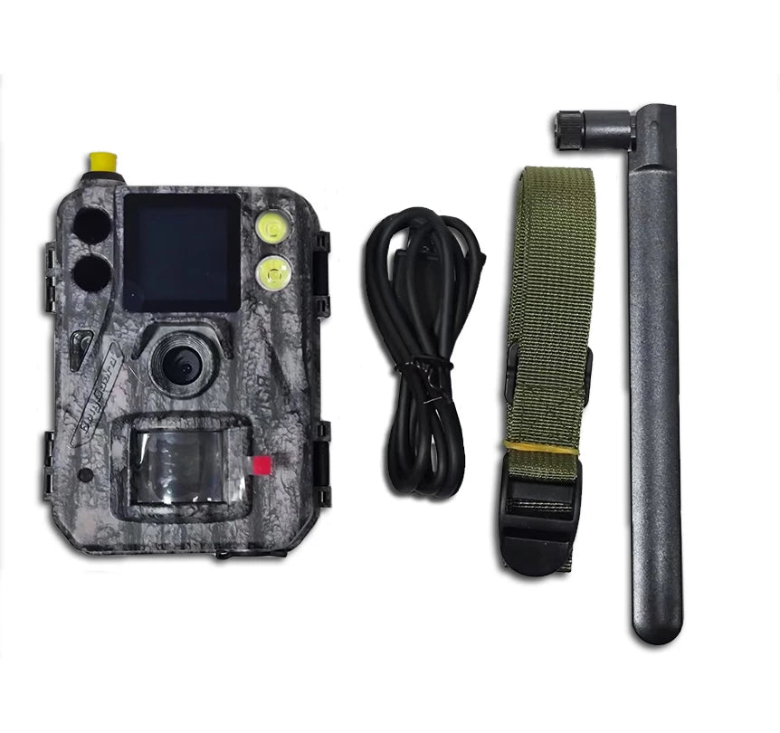 BolyGuard EzGo 4G Cellular Trail Camera 37MP Wildlife Hunting Cameras 940nm Night Vision IP68, Real-Time Alerts via App