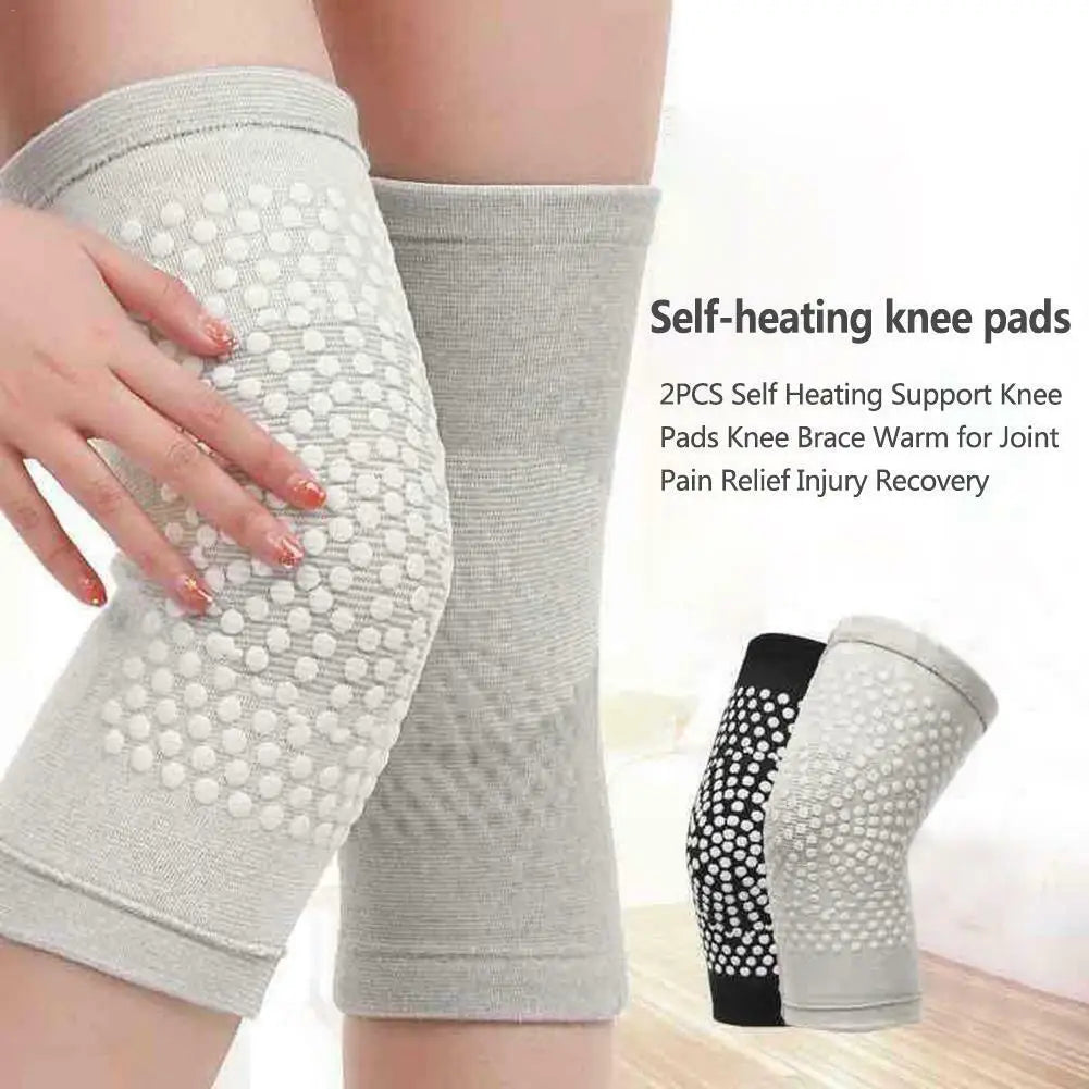 Tourmaline Pain Relief 2PCS Injury Recovery Knee Pads Warm Knee Brace Support Knee Pads Self Heating