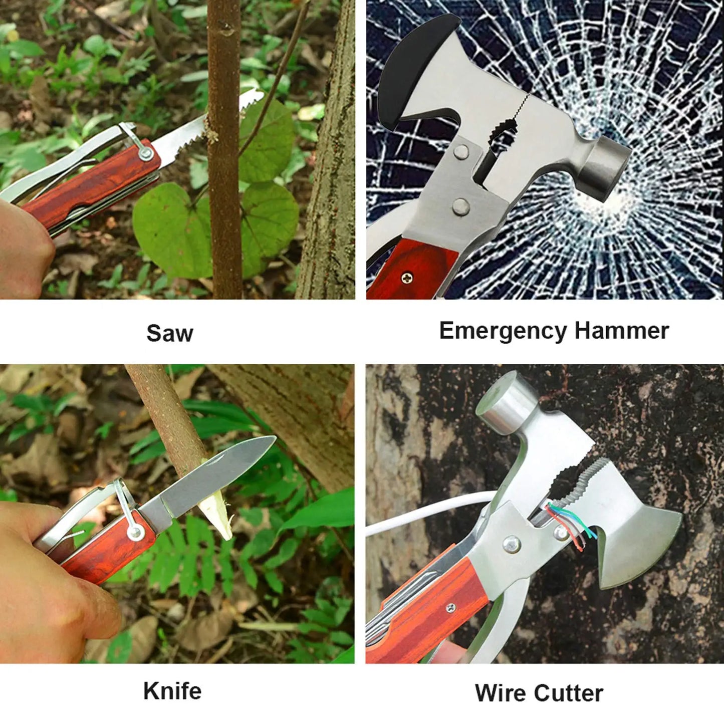 Camping Multifunction Practical Tool Outdoor Hunting Hiking Emergency Escape Tool Unique Birthday Gift For Men Husband Boyfriend