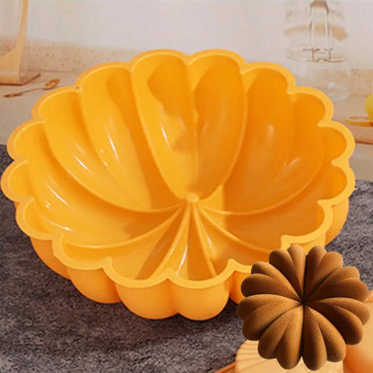 Home Use Baking Pan Non-stick Cake Mold Non-stick Halloween Pumpkin Cake Pan Food-grade Silicone Mold for Easy for Thanksgiving