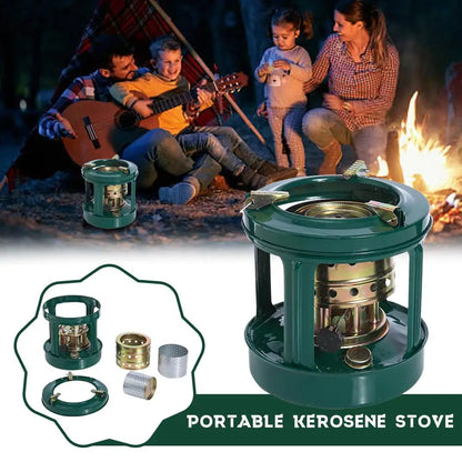 Portable Kerosene Stove Windproof Kerosene Burner Outdoor Camping Heater Patio Picnic Cooking Stove Paraffin Heater Safety
