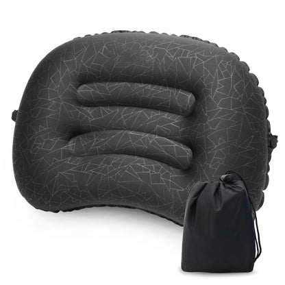 Inflatable Camping Travel Pillow Ultralight Portable Backpacking Pillow for Neck Lumbar Support Camp Hiking Sleeping