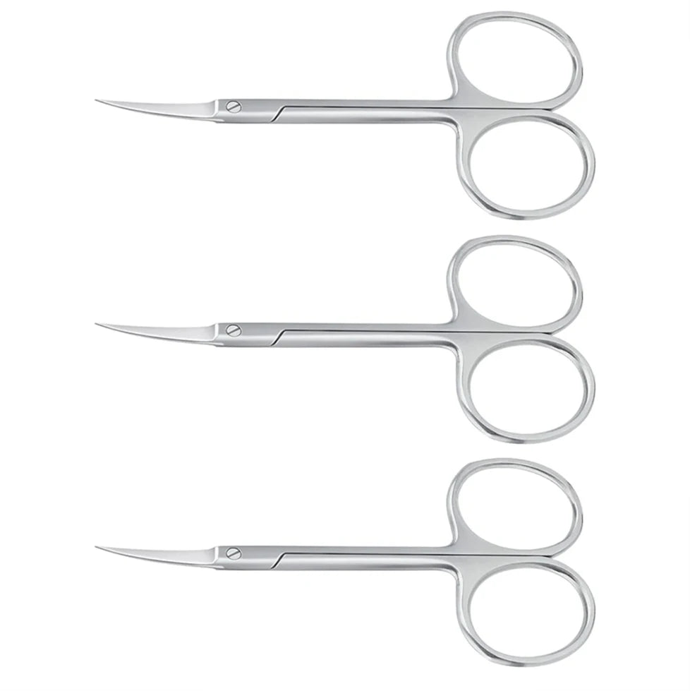 Professional Manicure Scissors Stainless Steel Cuticle Precision Beauty Grooming for Nail Facial Hair Eyebrow Eyelash Nose Hair