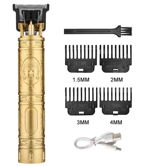 Carving Hair Clipper Professional Hair Cutting Machine Barber Rechargeable Hair Trimmer Metal Haircut Machine Clipper for Men