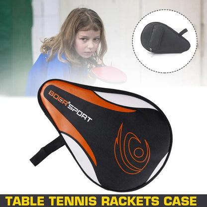 1PC 30x19cm Table Tennis Racket Bat Bag Black/blue Oxford Cloth Sponge Ping Pong Rackets Case For Blade Paddle Balls Storage
