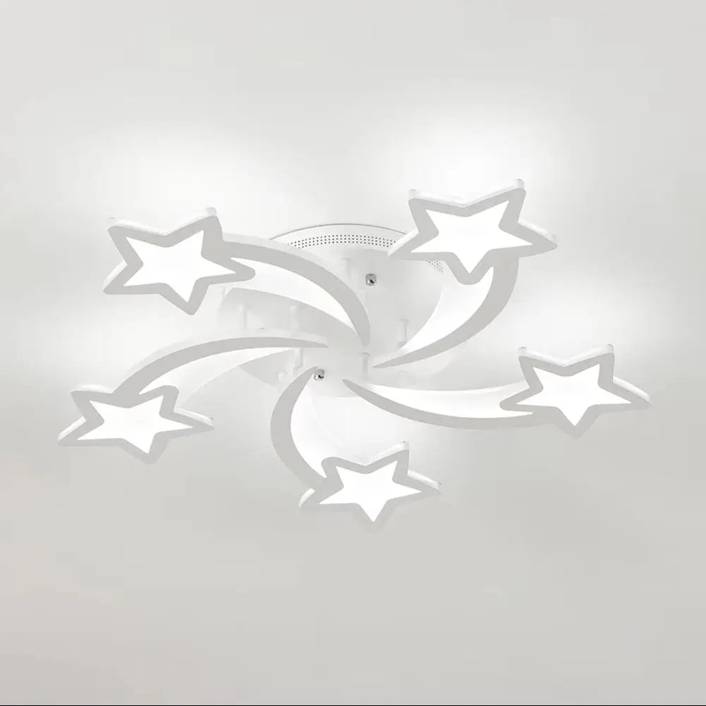 Modern Star LED Chandelier Ceiling Light , 5 Head Cool White