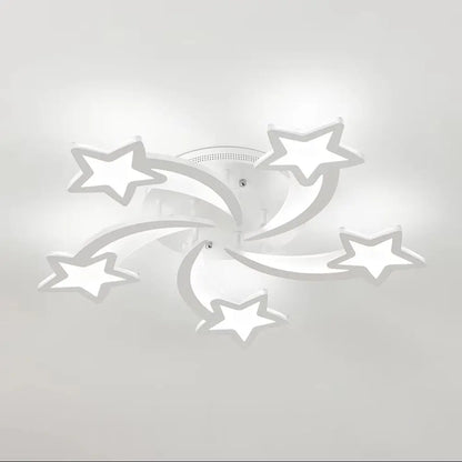 Modern Star LED Chandelier Ceiling Light , 5 Head Cool White