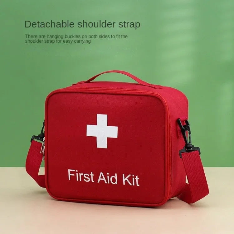 High-Capacity Oxford Cloth First Aid Kit – Travel Medicine Storage Bag & Emergency Survival Organizer
