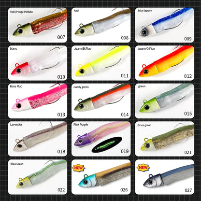Hunthouse Black Minnow 155mm 120g Silicone Soft Fishing Lure Artificial Bait Fishing Tackle For Bass Pike Leurre Souple LW216