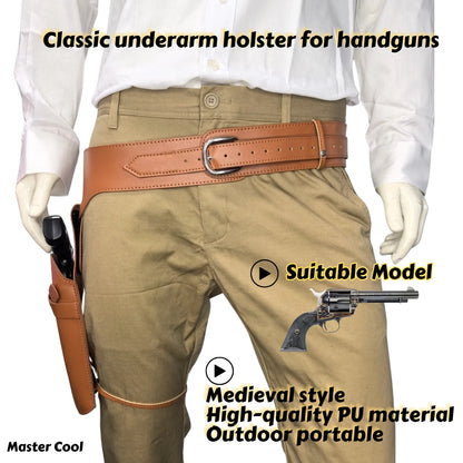 Master Cool Classic western single-barrel revolver holster, short and long revolver holsters, essential for revolver enthusiasts