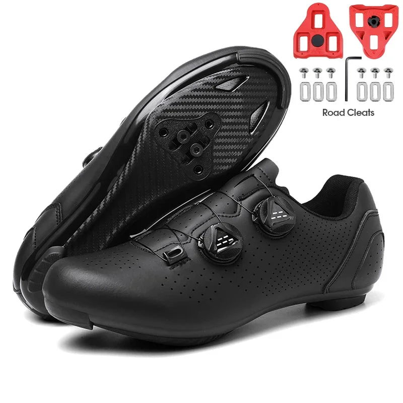 New Men's Cycling Sneakers, Unisex Road Cycling Shoes, Nonslip Mountain Bike Shoes, Racing, Outdoor, Women's Mountain Bike Shoes