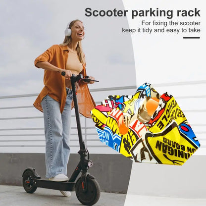 Scooter Stand Parking Support Kick Scooter Holder Anti-Slip Scooter Rack Floor Storage Accessories