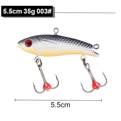 FTK 1PC Ice Fishing Lures 20g/35g Winter Bait Hard Lure Carp Fishing hooks Balancer for Fishing Baits Jigging
