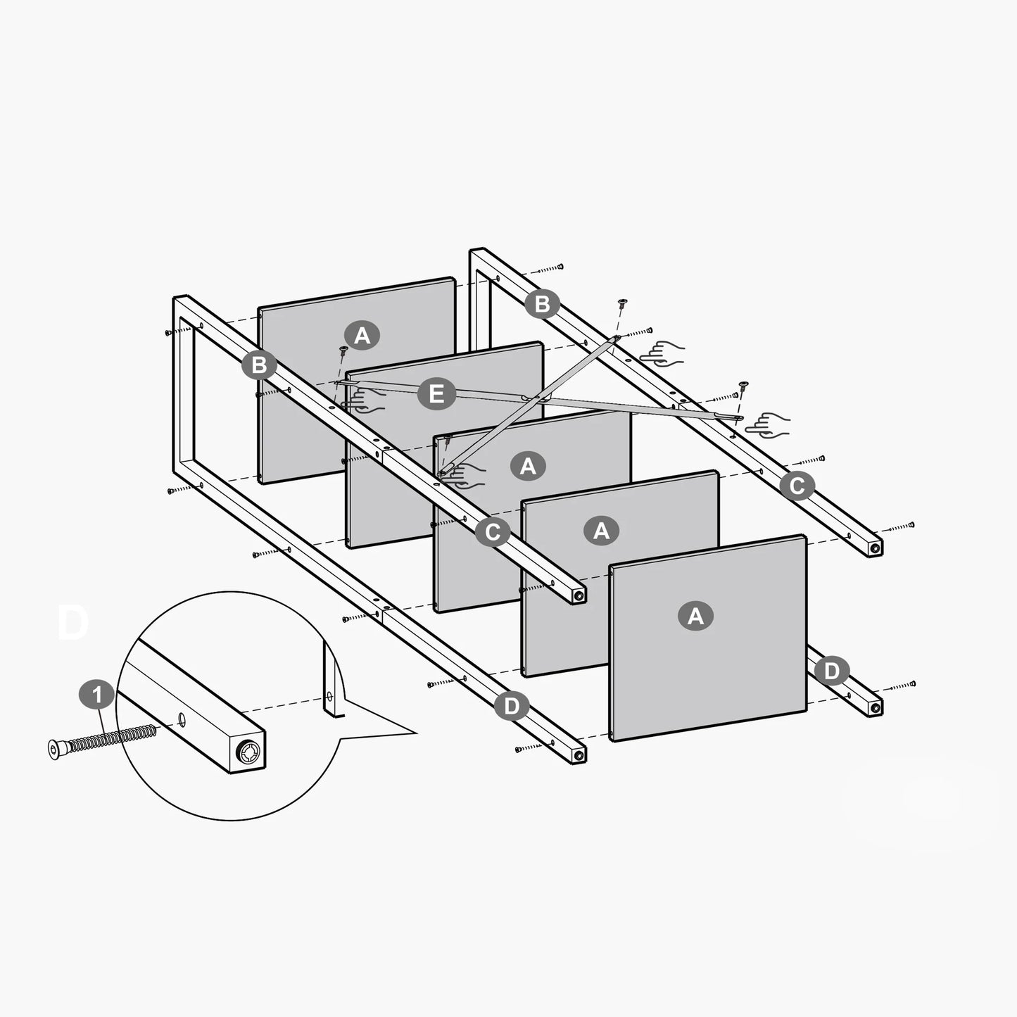 VASAGLE LLS100B01 5 Tier Bookcase Storage Unit for Office, Living Room, Bedroom, 30 x 39.5 x 154 cm, Industrial Style
