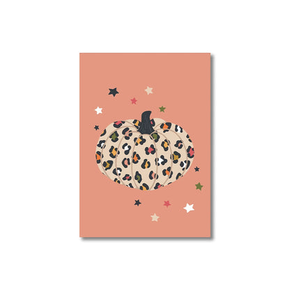 Autumn Leaves Pumpkins Print Poster Fall Home Bedroom Living Room Decor Autumn Vibes Decor Canvas Painitng Thanksgiving Gift