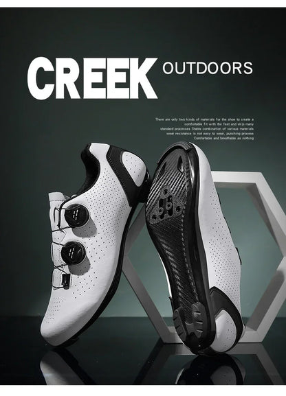 New Men's Cycling Sneakers, Unisex Road Cycling Shoes, Nonslip Mountain Bike Shoes, Racing, Outdoor, Women's Mountain Bike Shoes