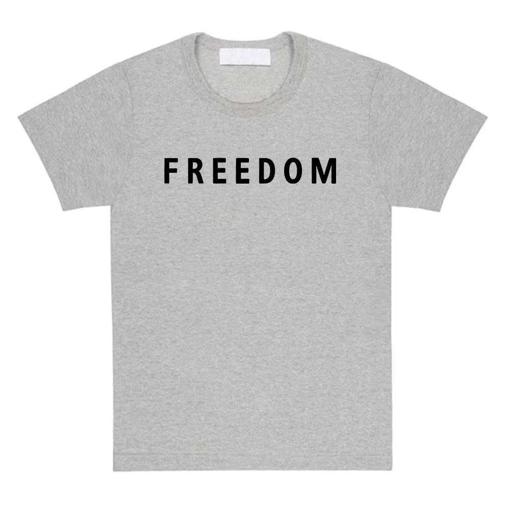 Freedom Charlie Kirk T-shirt Cotton Loose Casual Unisex T-shirt Unisex Street Trend American Fashion Women's men's T-shirt