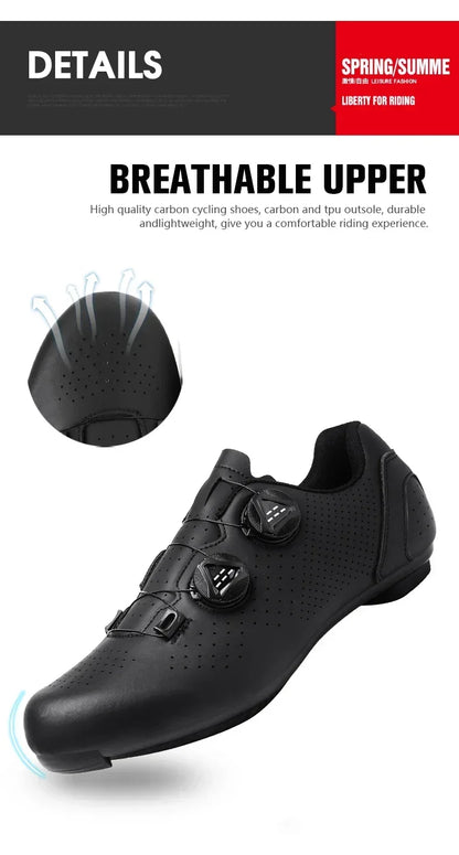 New Men's Cycling Sneakers, Unisex Road Cycling Shoes, Nonslip Mountain Bike Shoes, Racing, Outdoor, Women's Mountain Bike Shoes