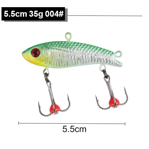 FTK 1PC Ice Fishing Lures 20g/35g Winter Bait Hard Lure Carp Fishing hooks Balancer for Fishing Baits Jigging